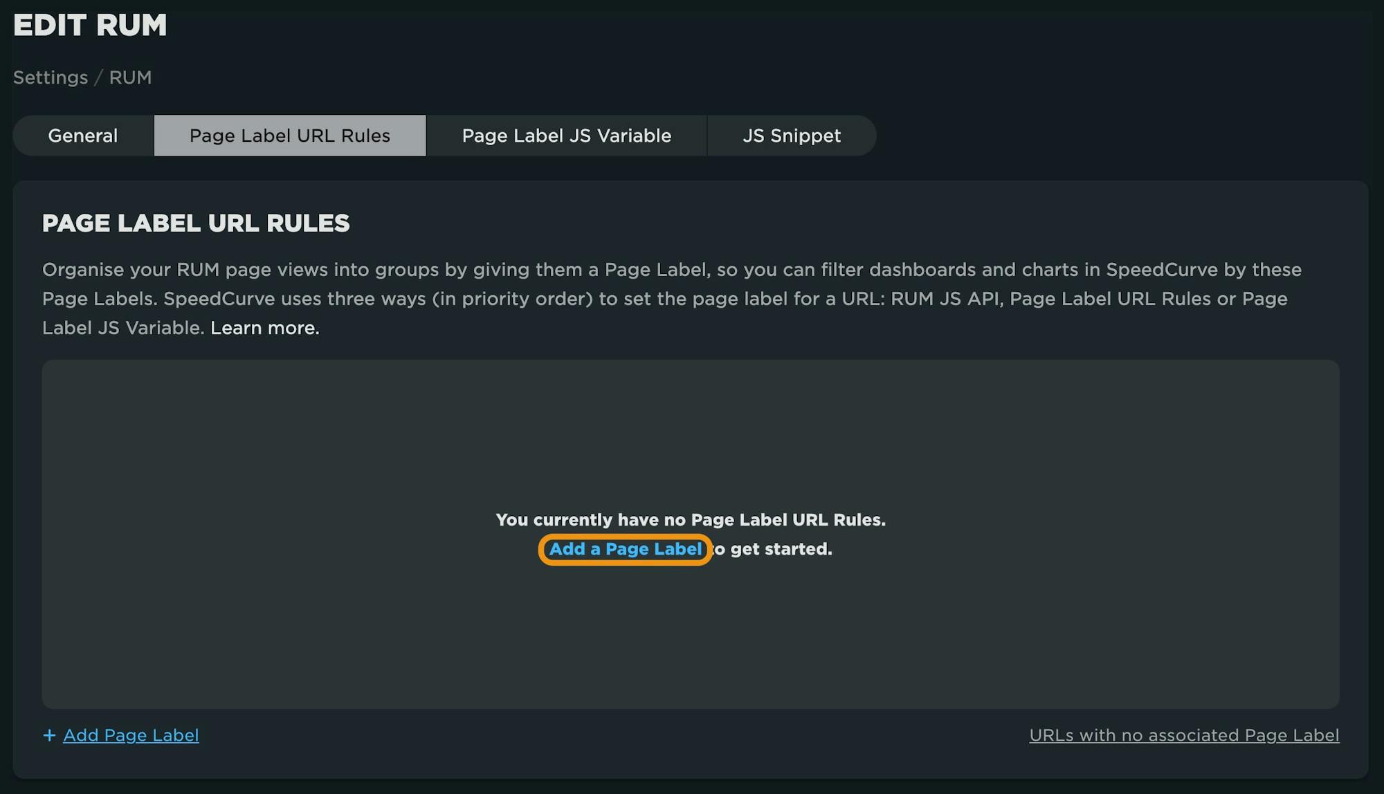 Page Label Groups interface with selected Add Label button