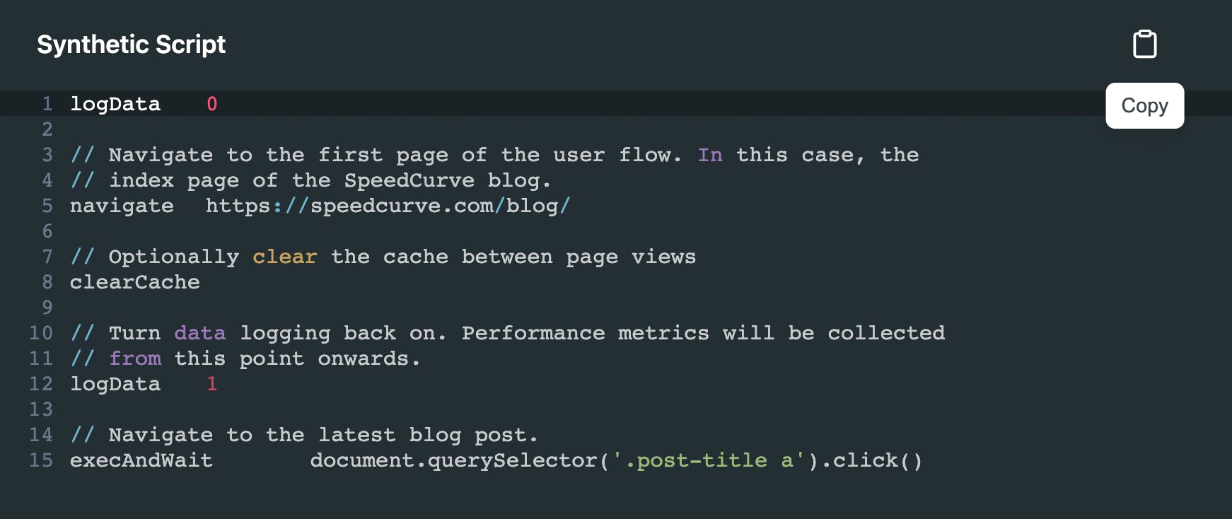SpeedCurve | SpeedCurve Recipes: Multi-step test scripting made easy!