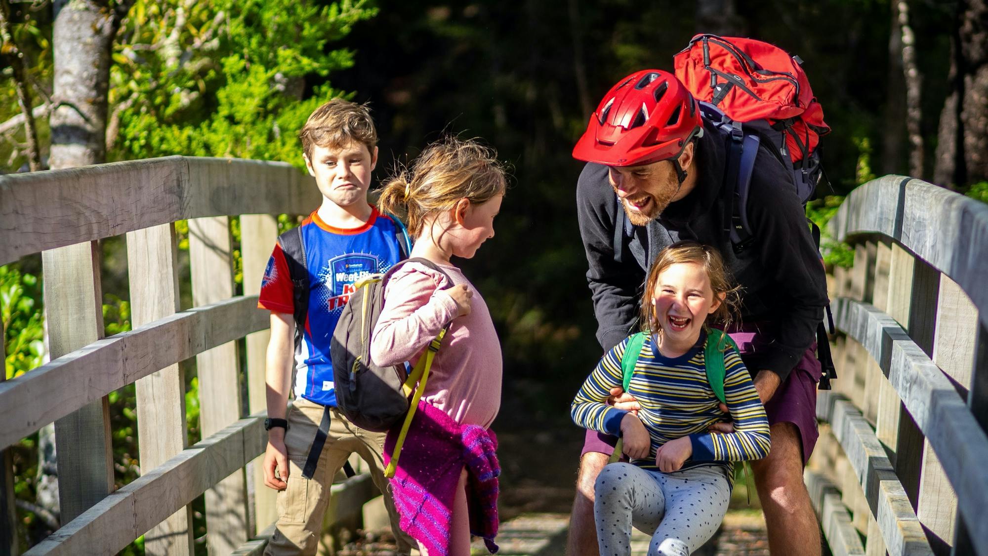 Andy with his kids