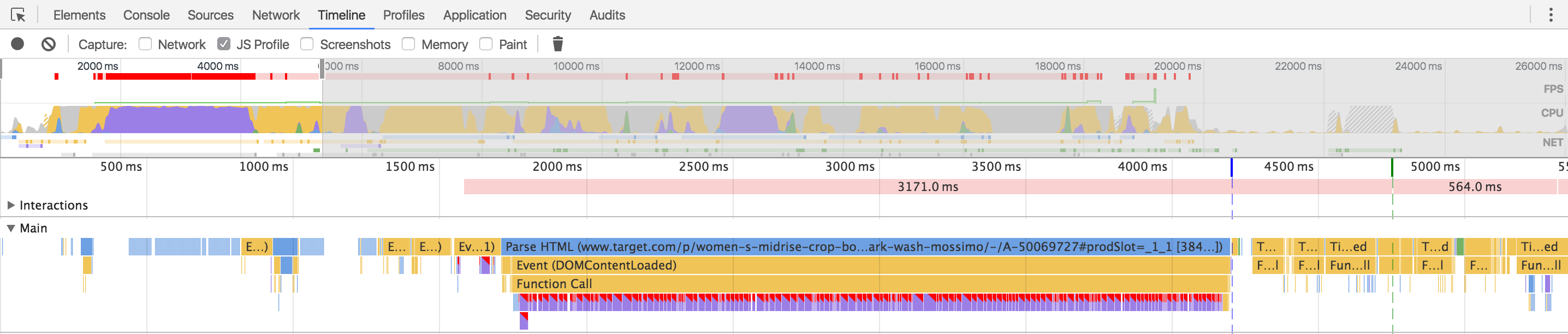 Chrome Dev Tools Timeline