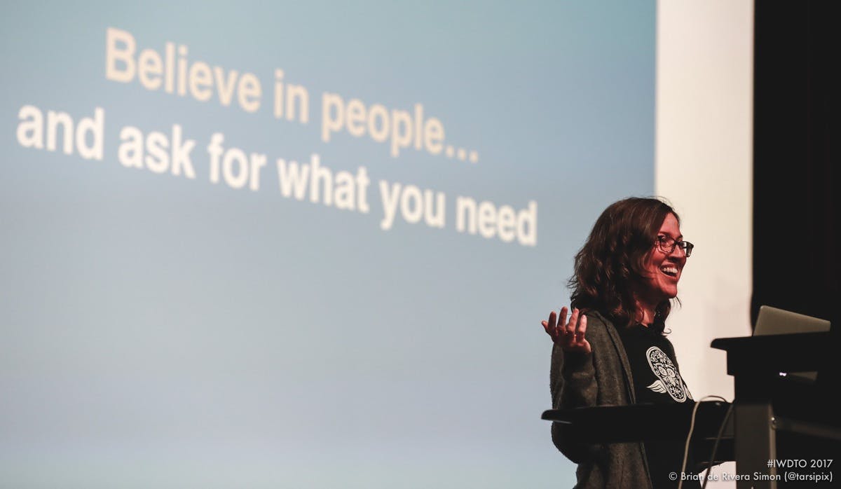 Tammy at International Women's Day Tech Talks in Toronto